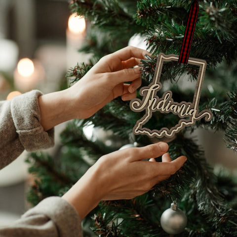 Indiana Double Layer Ornament