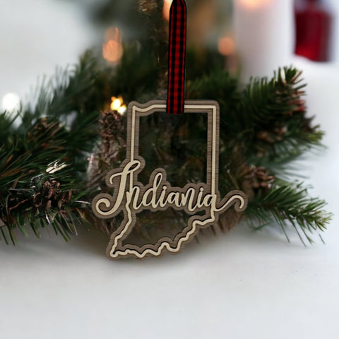 Indiana Double Layer Ornament