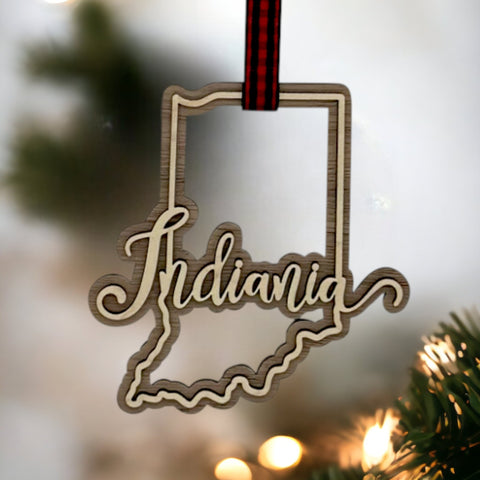 Indiana Double Layer Ornament