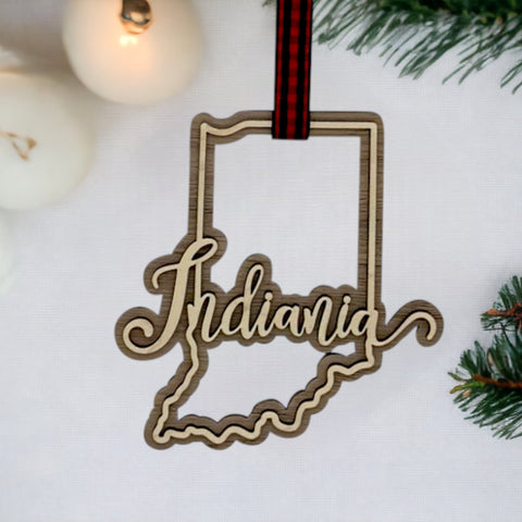 Indiana Double Layer Ornament