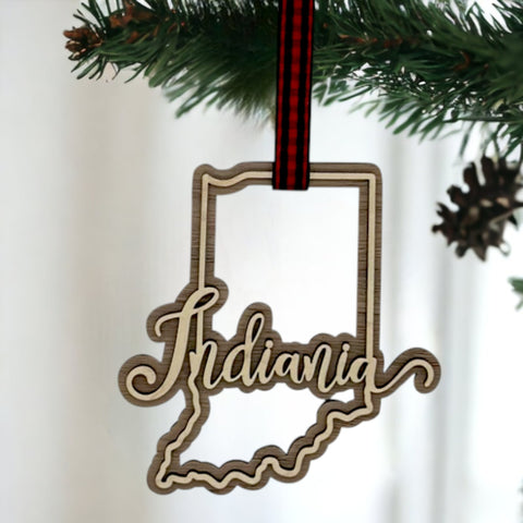 Indiana Double Layer Ornament