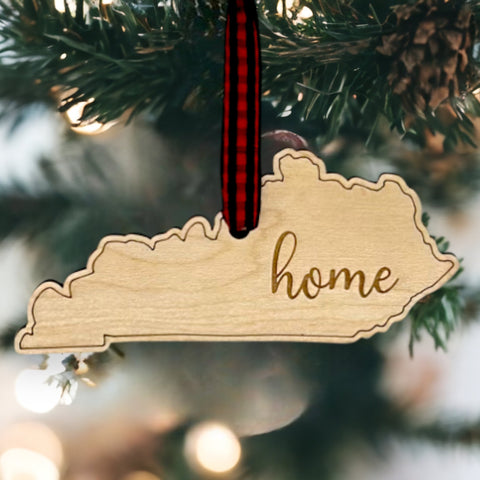 Kentucky Home Script Ornament