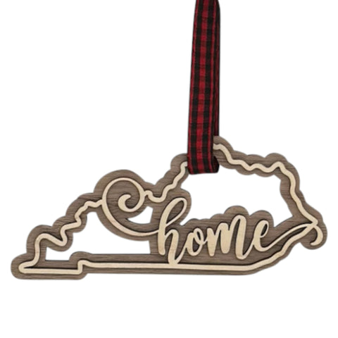 Kentucky Home Double Layer Ornament