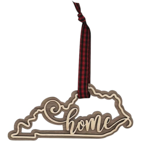 Kentucky Home Double Layer Ornament