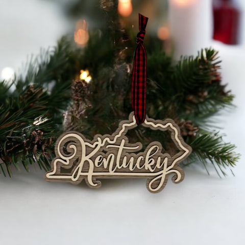 Kentucky Double Layer Ornament