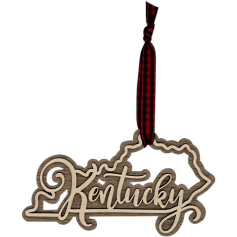 Kentucky Double Layer Ornament