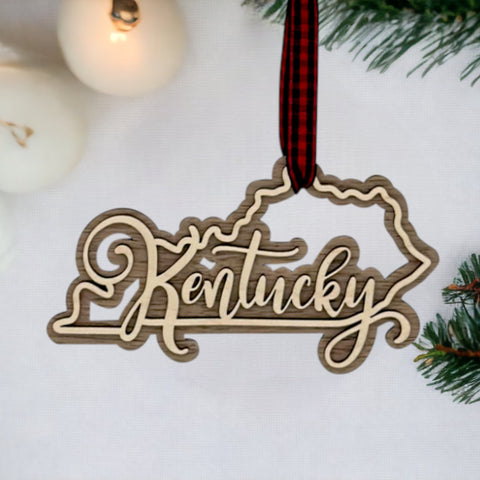 Kentucky Double Layer Ornament