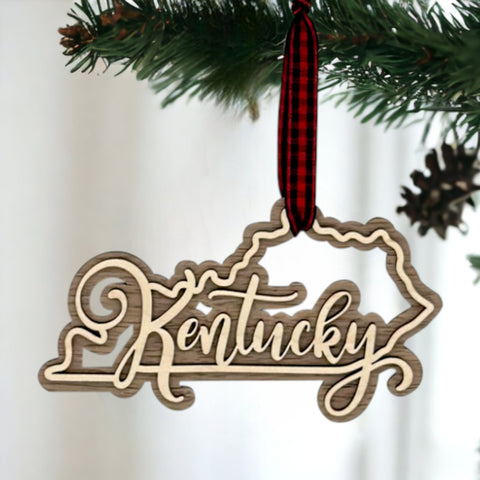 Kentucky Double Layer Ornament