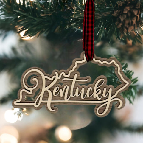 Kentucky Double Layer Ornament