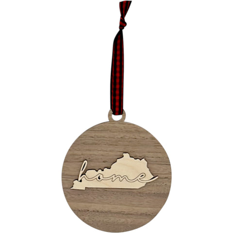 Kentucky Home Cursive Ornament