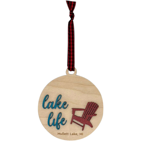 Lake Life Christmas Holiday Ornament