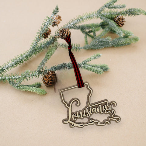 Louisiana Double Layer Ornament