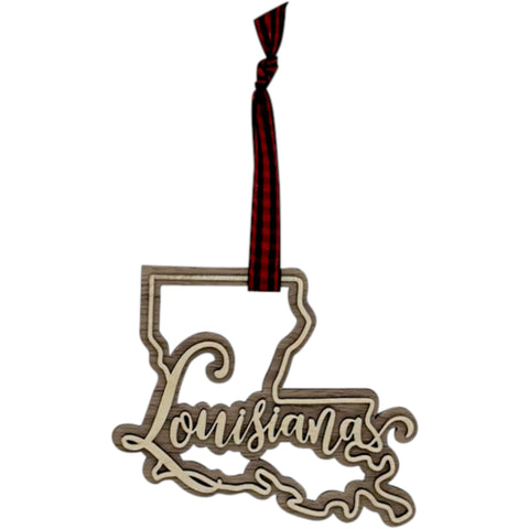 Louisiana Double Layer Ornament