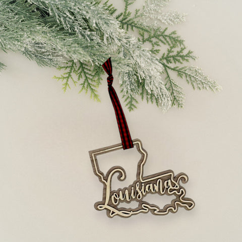 Louisiana Double Layer Ornament