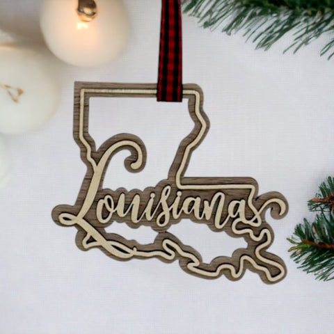 Louisiana Double Layer Ornament