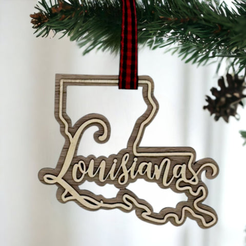 Louisiana Double Layer Ornament