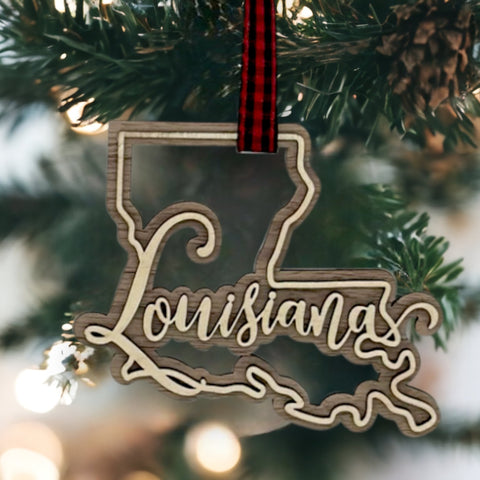 Louisiana Double Layer Ornament