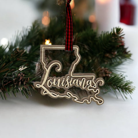 Louisiana Double Layer Ornament