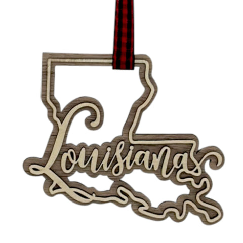 Louisiana Double Layer Ornament