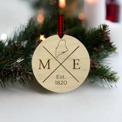 Maine Established Ornament