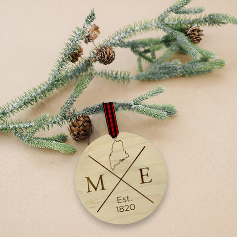 Maine Established Ornament