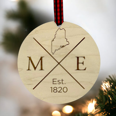 Maine Established Ornament