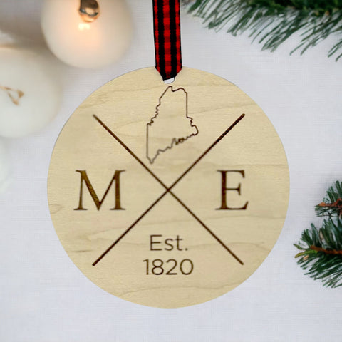 Maine Established Ornament