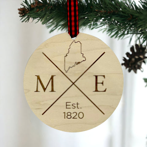 Maine Established Ornament