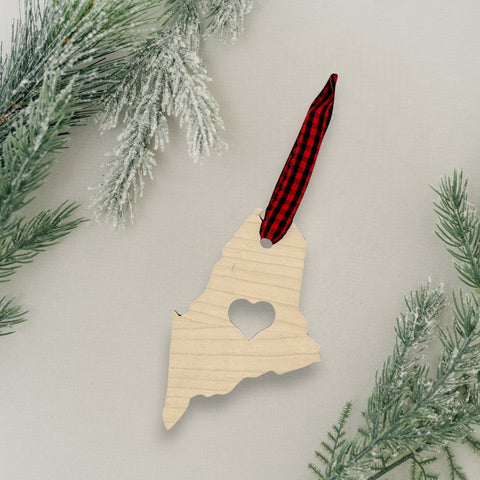 Maine Heart Ornament