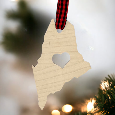 Maine Heart Ornament