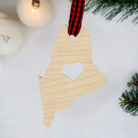 Maine Heart Ornament