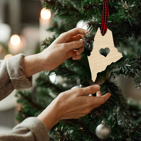 Maine Heart Ornament