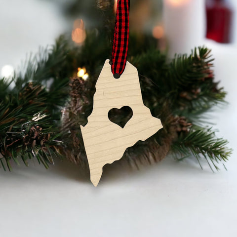 Maine Heart Ornament