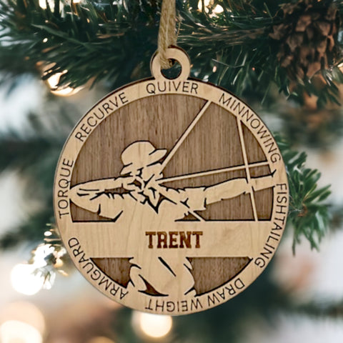 Aim for the holiday spirit with our Personalized Male Archer Ornament! Tailored for archery enthusiasts, this custom keepsake adds a personal touch to your tree. Celebrate the precision and strength of your archer with this spirited ornament. Customize now for a striking touch in holiday decor – order your Personalized Male Archer Ornament today!