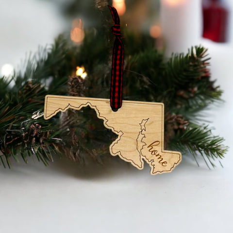 Maryland Home Script Ornament