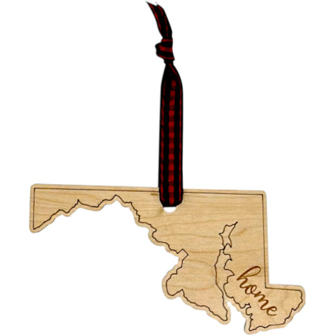 Maryland Home Script Ornament