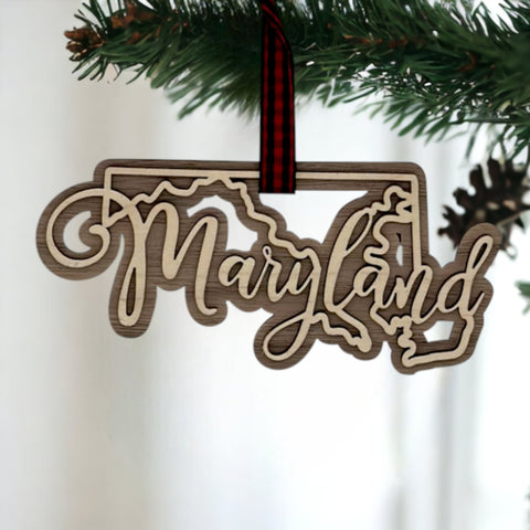 Maryland Double Layer Ornament