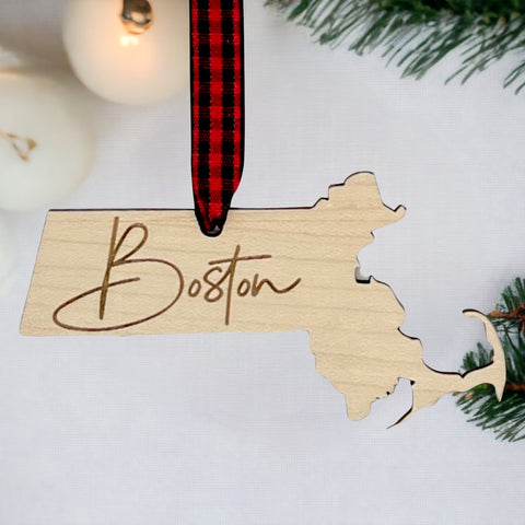 Massachusetts City Ornament