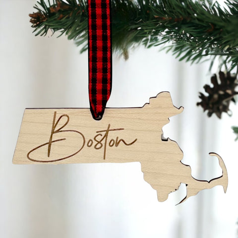 Massachusetts City Ornament