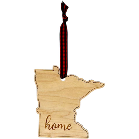 Minnesota Home Script Ornament