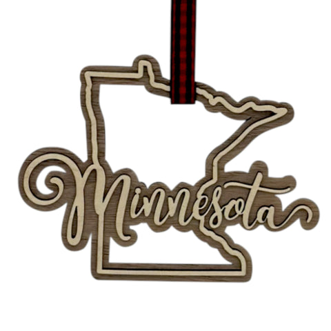 Minnesota Double Layer Ornament