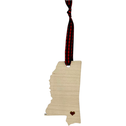 Mississippi Custom Home Town Ornament