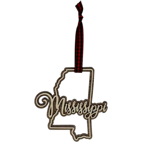 Mississippi Double Layer Ornament