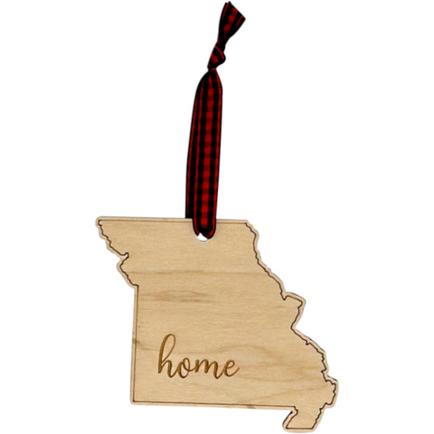 Missouri Home Script Ornament