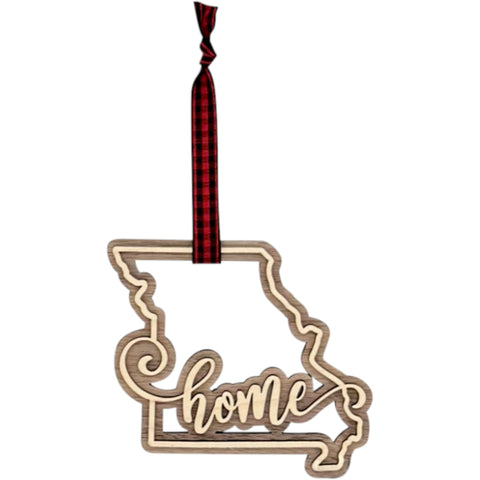 Missouri Home Double Layer Ornament