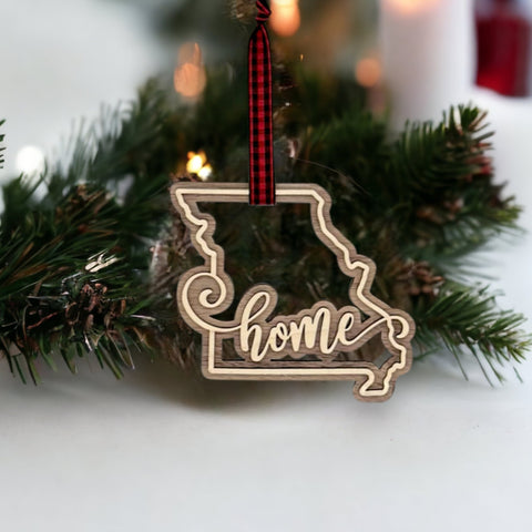 Missouri Home Double Layer Ornament