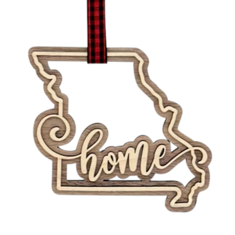 Missouri Home Double Layer Ornament