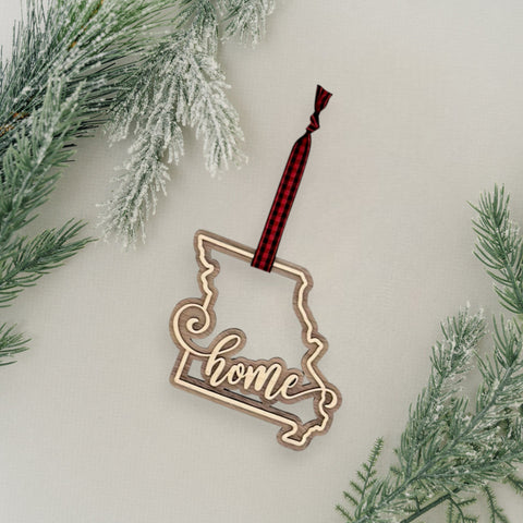 Missouri Home Double Layer Ornament