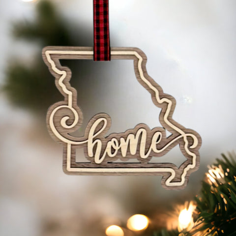 Missouri Home Double Layer Ornament