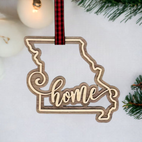 Missouri Home Double Layer Ornament